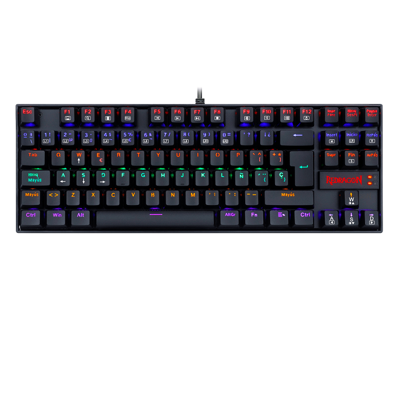 Teclado Redragon Kumara Rainbow K552 Black SP Teclado Redragon Kumara Rainbow K552 Black SP